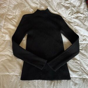Black Mock Turtleneck Sweater Sz Medium